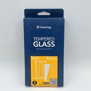 Caseology SnapFit Screen Protector iPhone 15 6.1 Clear New 9H Hardness 2 Pack‎
